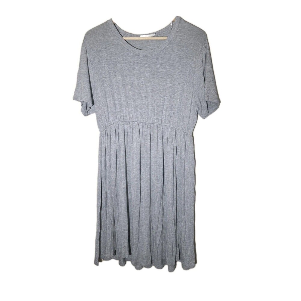 Lilypad Rayon Spandex Gray Dress 1X